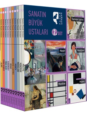 Sanatın Büyük Ustaları 2. Set 10 Kitap Kutulu