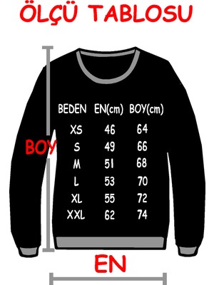 Rock&Roll Geometrik Geyik Siyah Kapüşonlu Erkek Sweatshirt