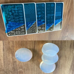 M&b Tırnak Süsleme Slikon Damga + Oje + Plaka