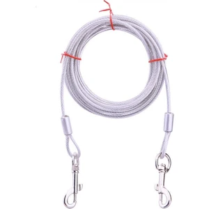 Çelik Köpek Bahçe Bağlama Halatı 5 mm / 3 Mt.