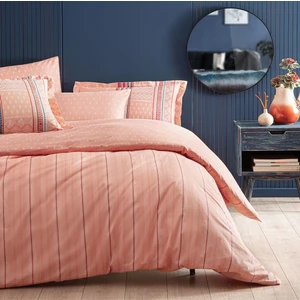 Bedding Pamena Ranforce Tek Kişilik Nevresim Seti - Somon