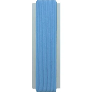 6 mm Bebe Mavi Yassı Lastik - 10 Metre