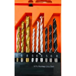 Real Özs - Matkap Ucu Seti 9 Parça (Ahşap Metal ve Beton)