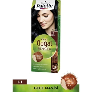 Schwarzkopf Palette Kalıcı Doğal Renkler 1-1 Gece Mavisi Saç Boyası