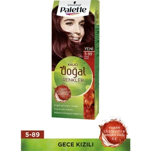 Schwarzkopf Palette Kalıcı Doğal Renkler 5-89 Gece Kızılı Saç Boyası