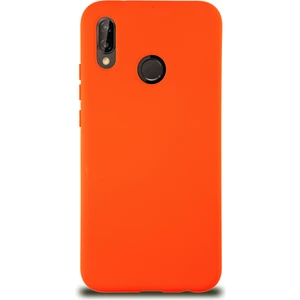 Caseart Huawei P20 Lite Kapak Içi Kadife Lansman Silikon Kılıf - Turuncu