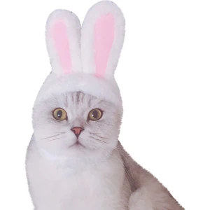 Tavşan Kulaklı Kedi Köpek Şapkası 30-34 cm