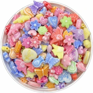 Hedef Bijuteri 25GR Pastel Karışık Figürler,pastel Renk Boncuk,takı Yapım Boncuğu