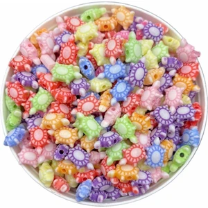 Hedef Bijuteri Pastel Kaplumbağa Figür, Karışık Pastel Renk Boncuk,takı Yapımı (25GR, ~110 Adet)