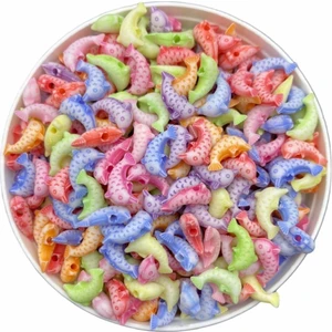 Hedef Bijuteri Pastel Yunus Figür,balık Şekilli Karışık Pastel Renk Boncuk,takı Yapım Boncuğu (25GR, ~190 Adet)