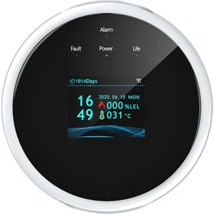 Sensörlü Akıllı Gaz Alarm Cihazı - Siyah/Beyaz (Yurt Dışından)