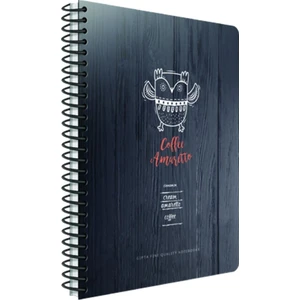 Coffee Book Kareli Spiralli Defter 19 x 26 cm 120 Yaprak