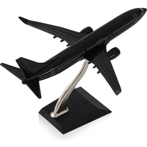 1:250 Siyah Metal Gövde Boeing 737-800 Model Uçak