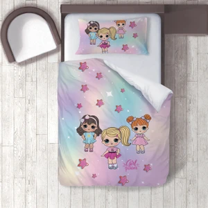 Dijital Baskılı 160CM x 220CM Çocuk Odası Nevresim Takımı Model 285