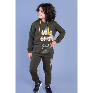 Toontoy Kids Erkek Çocuk Kapüşonlu Baskılı Eşofman Takımı