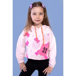 Toontoy Kids Kız Çocuk Cep Detaylı Baskılı Sweatshirt