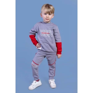 Toontoy Kids Erkek Çocuk Garnili Balıkçı Yaka Eşofman Takımı