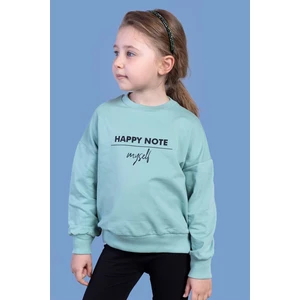 Toontoy Kids Kız Çocuk Sırtı Baskılı Sweatshirt