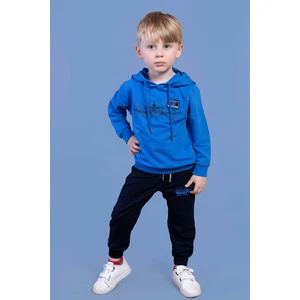 Toontoy Kids Erkek Çocuk Kapüşonlu Baskılı Eşofman Takımı
