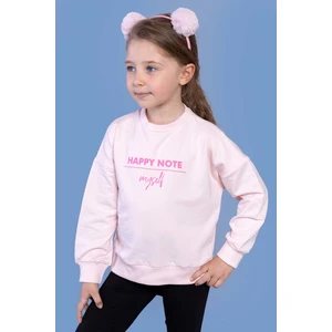 Toontoy Kids Kız Çocuk Sırtı Baskılı Sweatshirt