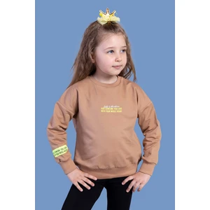 Toontoy Kız Çocuk Baskılı Sweatshirt