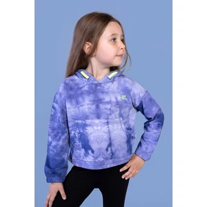 Toontoy Kids Kız Çocuk Batik Desenli Kapüşonlu Sweatshirt