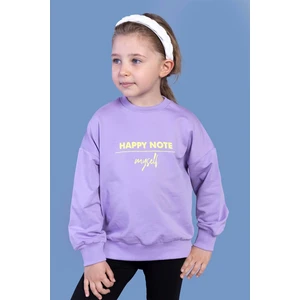 Toontoy Kids Kız Çocuk Sırtı Baskılı Sweatshirt