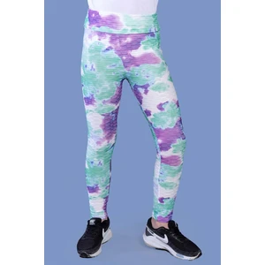 Toontoy Kids Kız Çocuk Batik Desenli Kabartma Detaylı Tayt