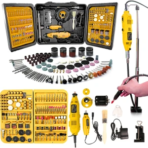 Anadolu Strong 350 Parça  Çift Makinalı Gravür Oyma Dremel Taşlama Zımpara 130 W