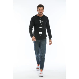 Dört Mevsim Bisiklet Yaka  Baskılı Sweat