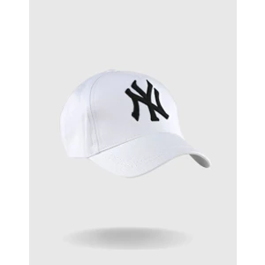 Düz Ny Ayarlanabilir Basic Şapka Beyaz