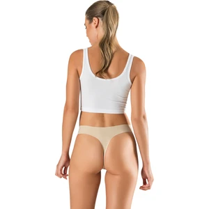 Kadın Ten Slip Tanga Lazer Kesim Kadın Iz Yapmaz Toparlayıcı Slikonlu