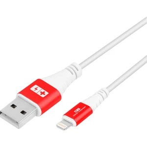 Swiss Charger Ios Şarj Kablosu Kırmızı Beyaz - SCC-10071