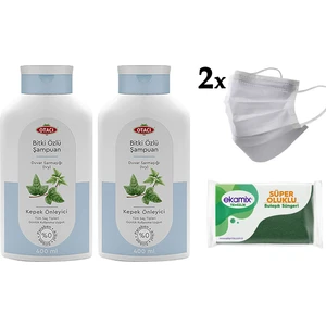 Bitki Özlü Kepeğe Karşı Etkili Şampuan Ivy 2 Adet 400 ml