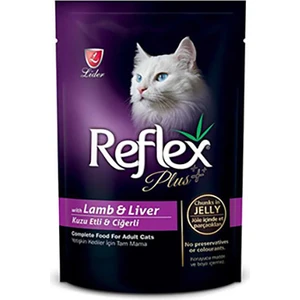 Plus Kuzu Ciğer Jöle Içinde Parçacıklı Kedi Pouch 6X100 gr
