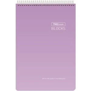 Thebook Spiralli 17 x 24 100 Yaprak Kareli Sert Kapaklı Bloknot