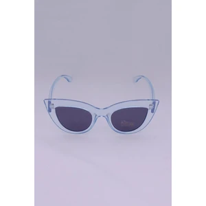 Cat Eye Oval Güneş Gözlüğü (Şeffaf Turkuaz)