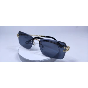 Kristal Dörtgen Güneş Gözlüğü (Siyah)