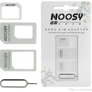 Sim Adaptör Nano ve Micro Sim 4'lü Set