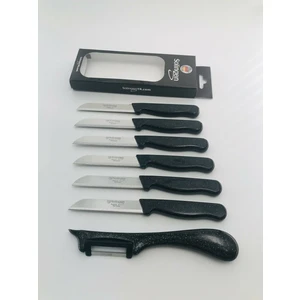 Siyah Simli 6 Adet Bıçak 1 Yansoy Soyacak