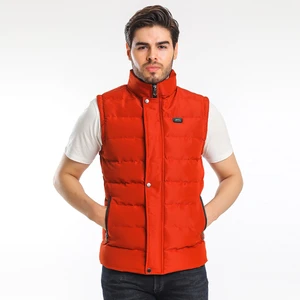 ZULA IN Erkek Slim Fit Yelek Turuncu