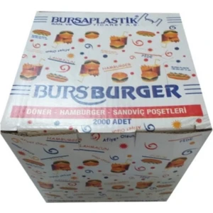 Bursa Plastik Hamburger Poşeti 2000'LI