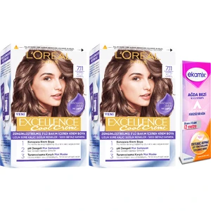 L'Oréal Paris Loreal Paris L'oréal Paris Excellance Cool Creme 7.11 Extra Açık Küllü Kumral Saç Boyası 2 Adet