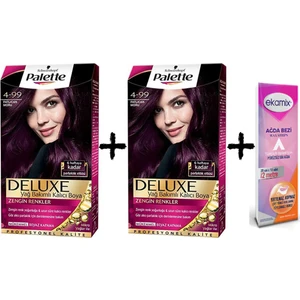 Deluxe Set Saç Boyası 4-99 Patlıcan Moru 2 Adet