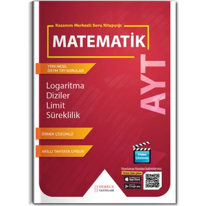 Derece Yayınları DRC AYT Logaritma Diziler Limit Süreklilik 2020-