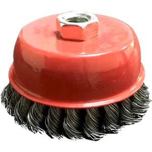Burgulu Çanak Burgulu Tel Fırça 100 mm