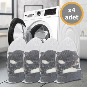 Mor Bebe 4 Adet Çamaşır Yıkama Filesi  Ipli 35X45 Cm(Büyük Boy)