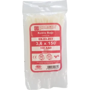 3,6X150MM Kablo Bağı (100 Adet)Pemsan
