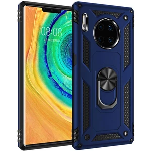 Huawei Mate 30 Pro İçin Çift Katmanlı Halkalı Standlı ShockProof Kılıf (Yurt Dışından)