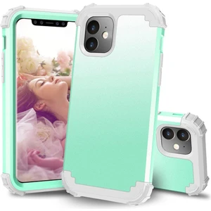 iPhone 11 İçin Pc Yumuşak Tpu Bumper 3'ü 1 Arada Koruma ShockProof Kılıf (Yurt Dışından)